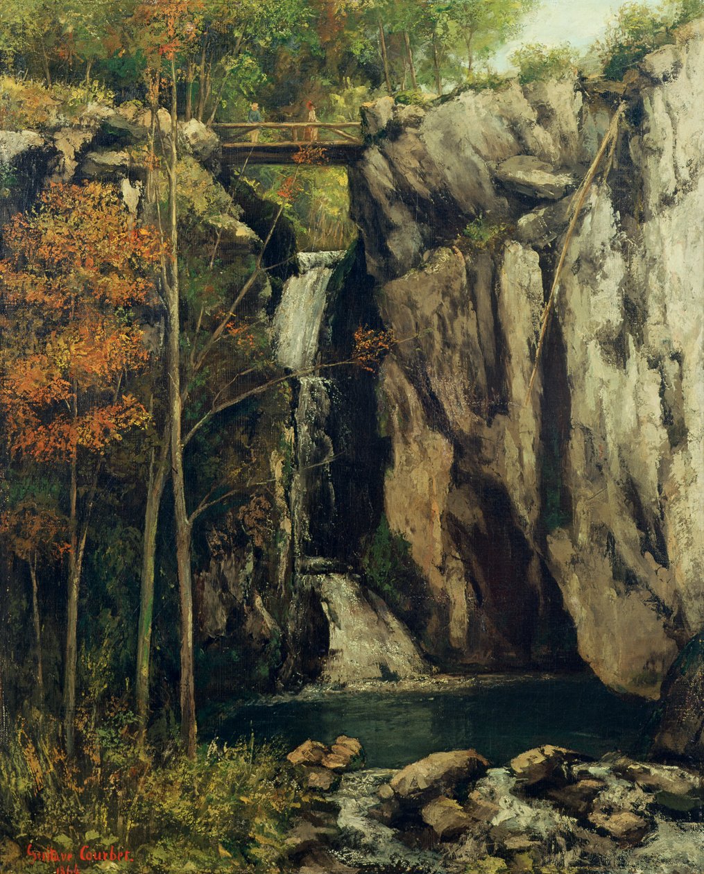 Przepaść w konchach autorstwa Gustave Courbet