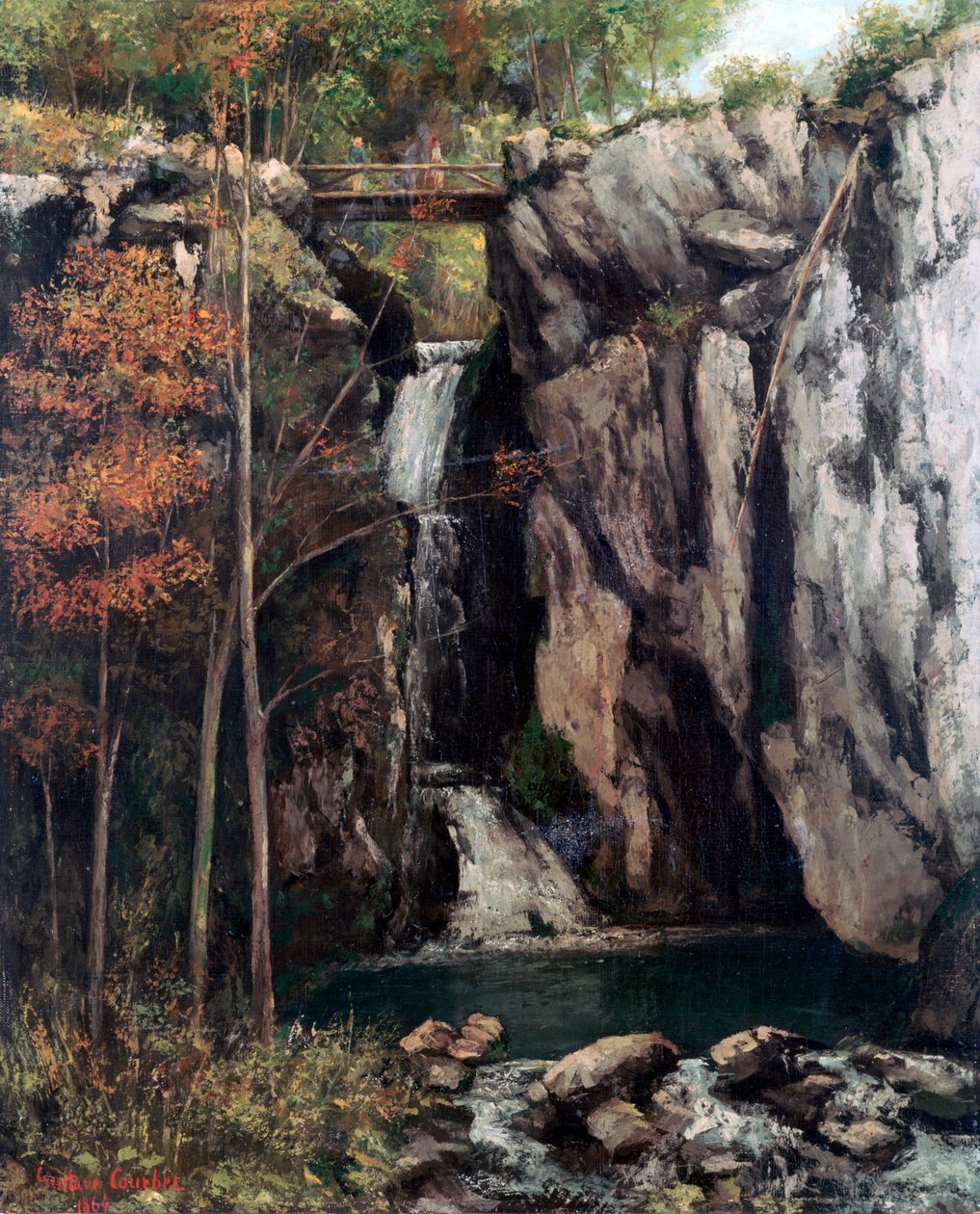 Przepaść pod muszlami, 1864 autorstwa Gustave Courbet