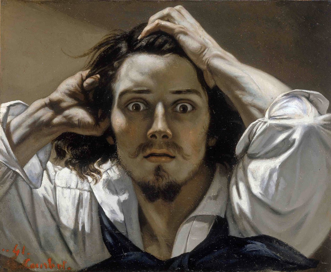 Autoportret zdesperowanego mężczyzny autorstwa Gustave Courbet