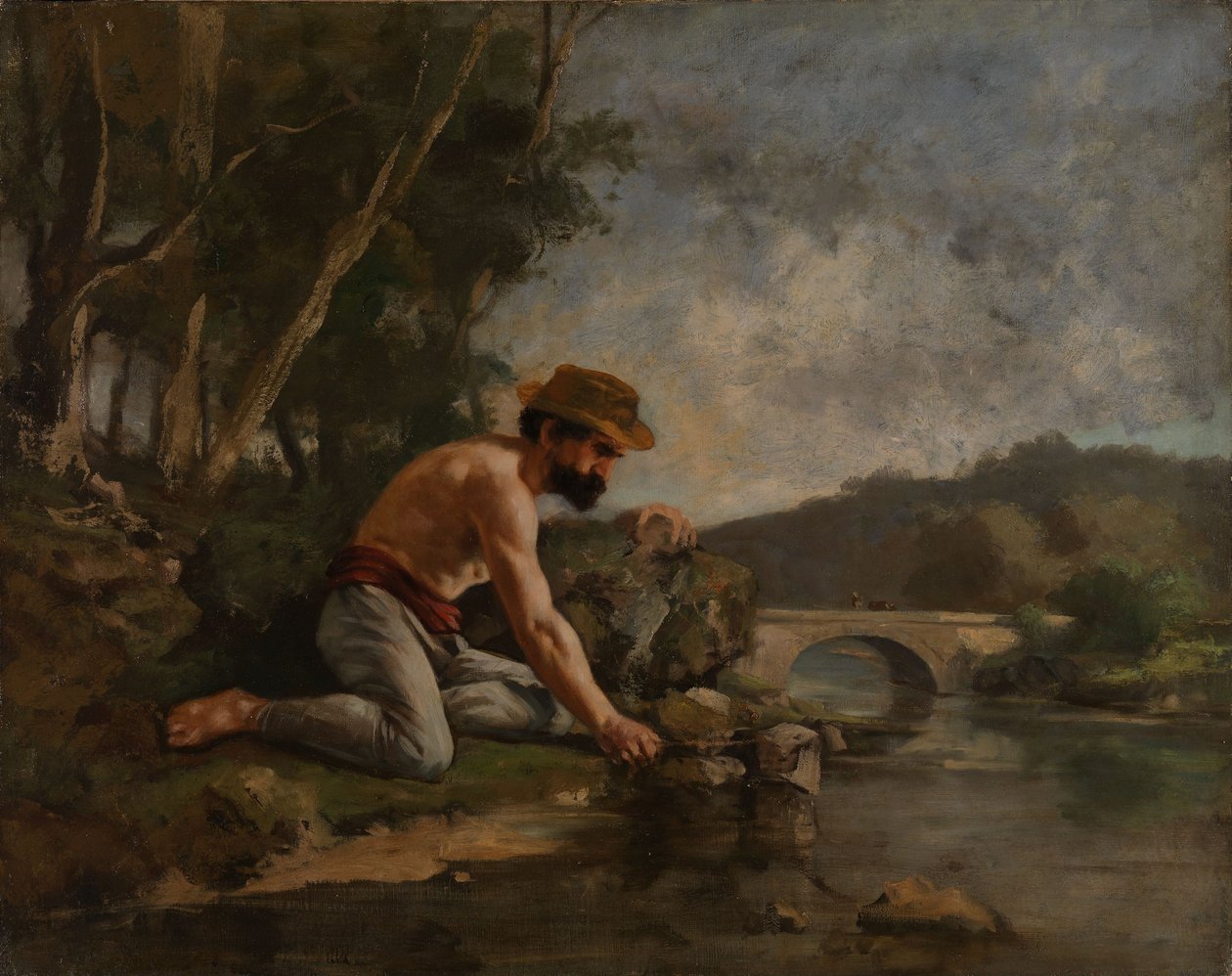 Rybak autorstwa Gustave Courbet