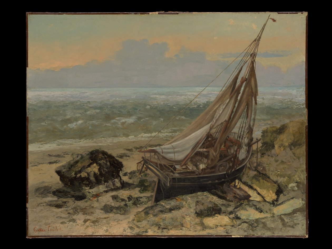 Łódź rybacka autorstwa Gustave Courbet