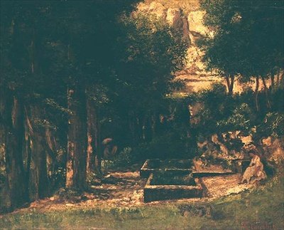 Fontanna autorstwa Gustave Courbet