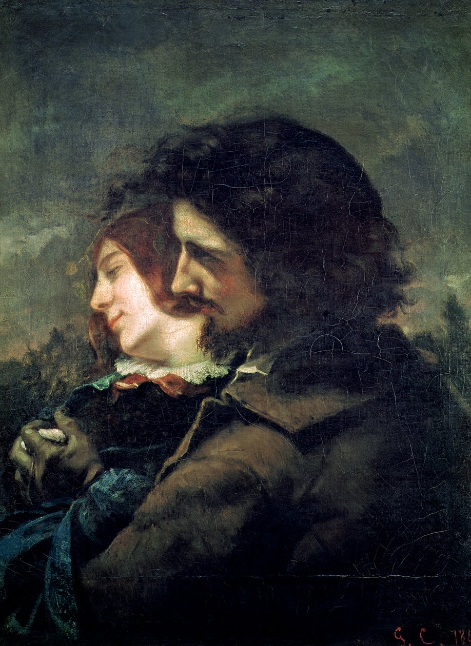 Szczęśliwi kochankowie, 1844 autorstwa Gustave Courbet