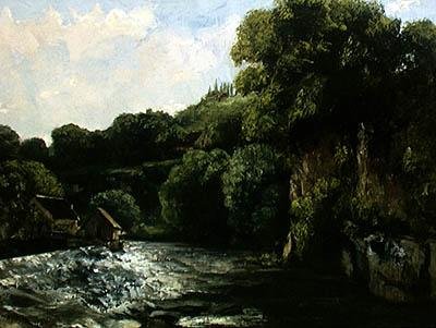 Zamek na Loue autorstwa Gustave Courbet