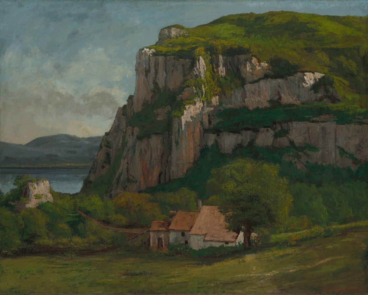Skała Hautepierre autorstwa Gustave Courbet