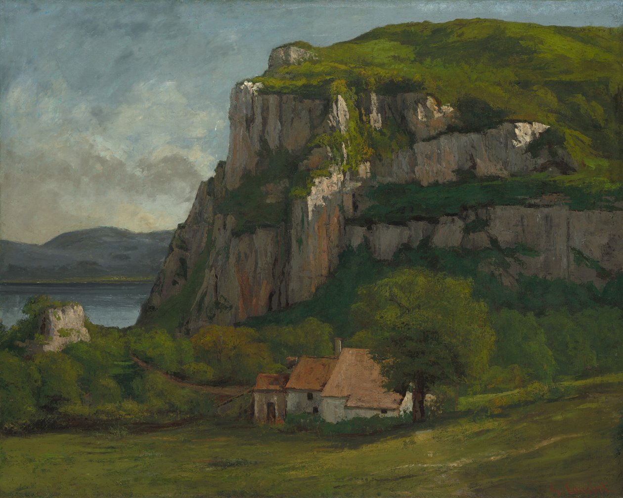 Skała Hautepierre, c.1869 autorstwa Gustave Courbet