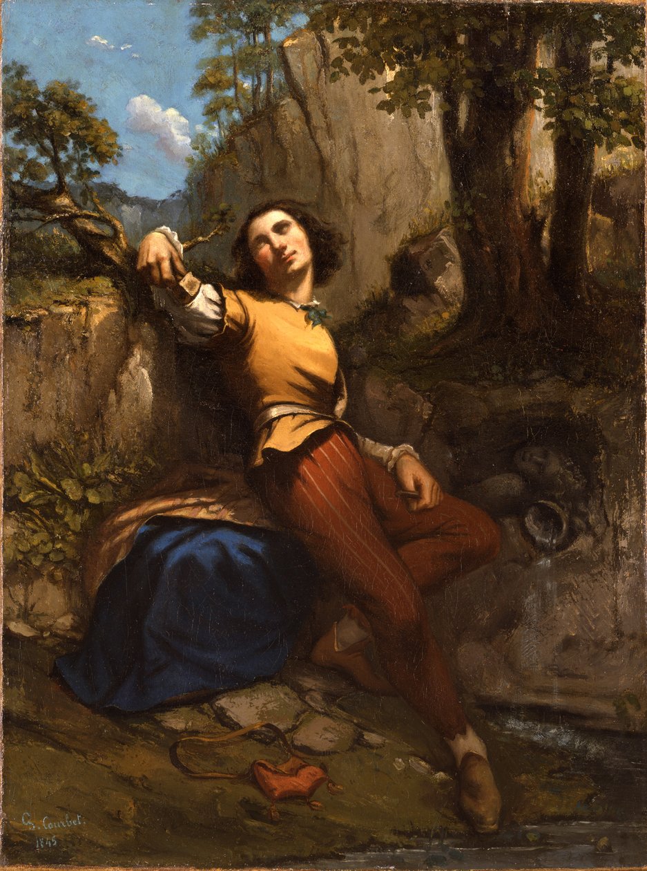 Rzeźbiarz, 1845 autorstwa Gustave Courbet