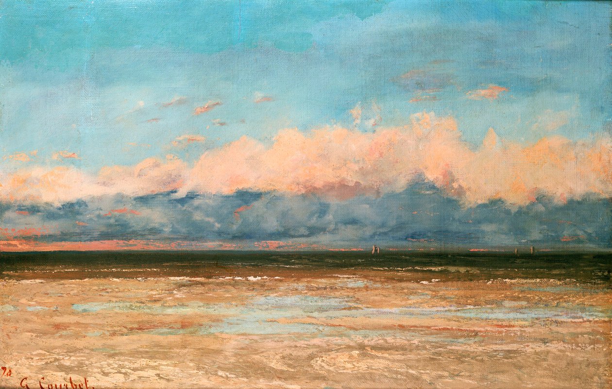 Morze w Palavas, 1870 autorstwa Gustave Courbet