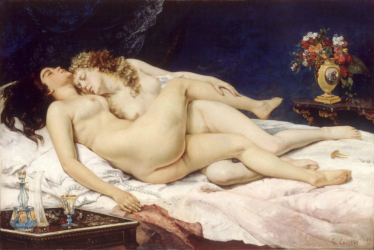 Śpiący autorstwa Gustave Courbet