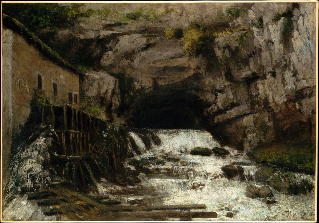 Źródło rzeki Loue autorstwa Gustave Courbet