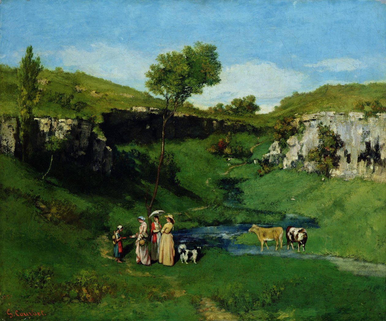 Wiejskie Panienki autorstwa Gustave Courbet