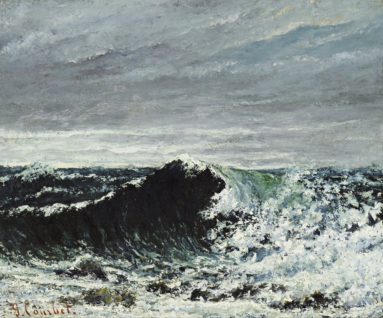 Fala autorstwa Gustave Courbet