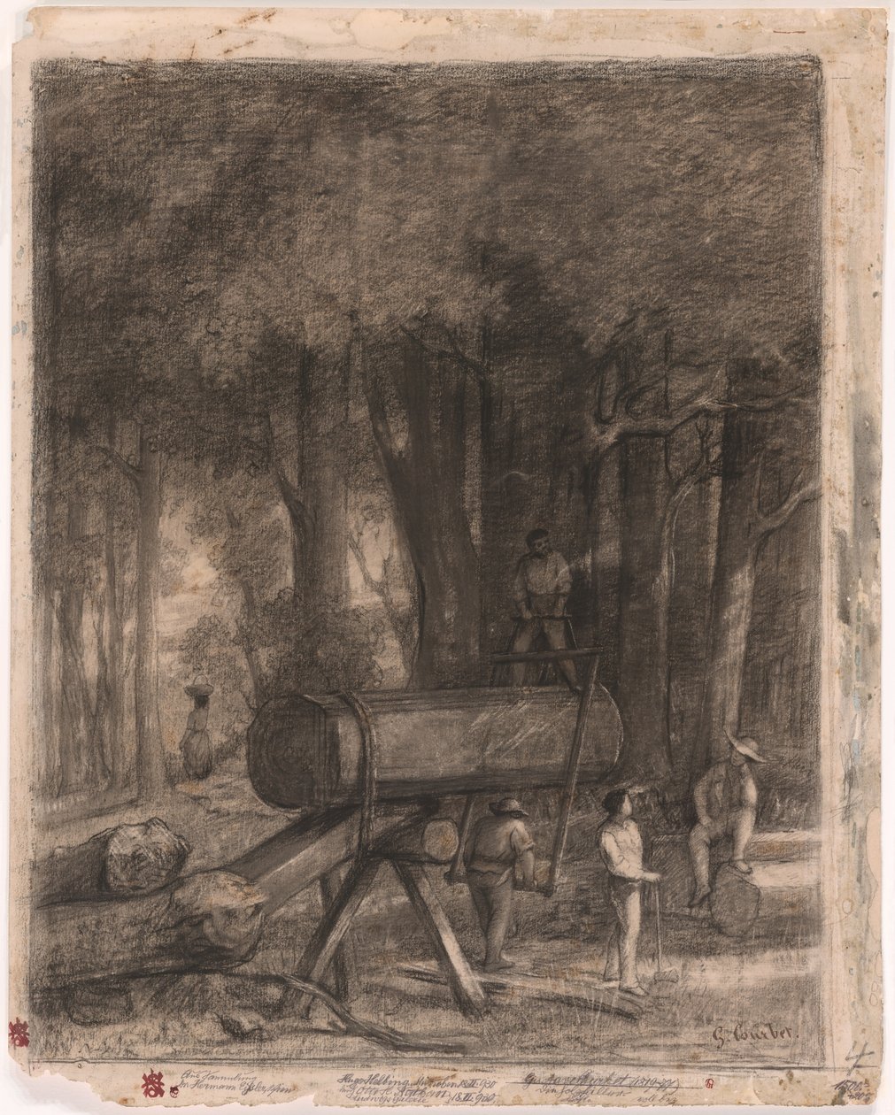 Drwale autorstwa Gustave Courbet