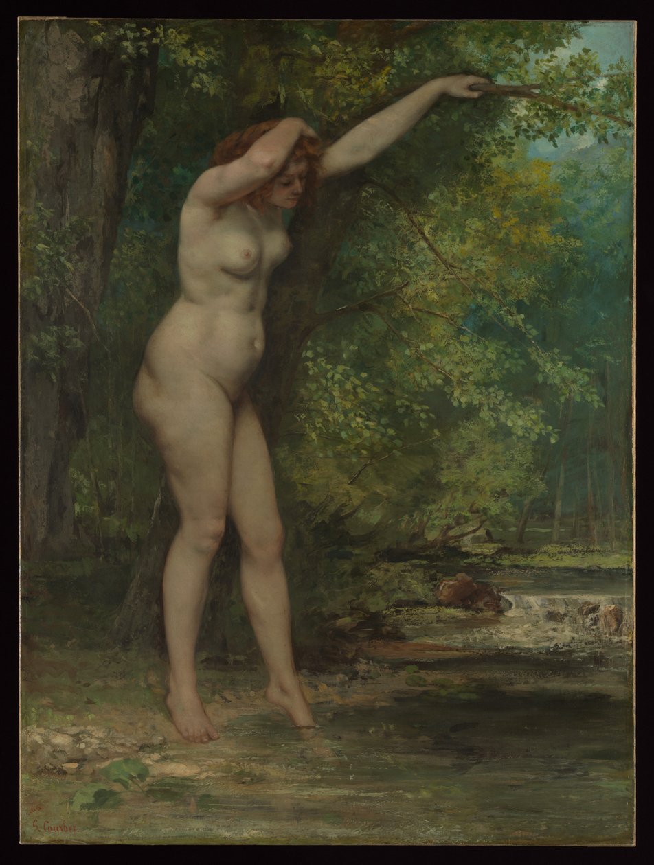 Młoda kąpiąca się autorstwa Gustave Courbet