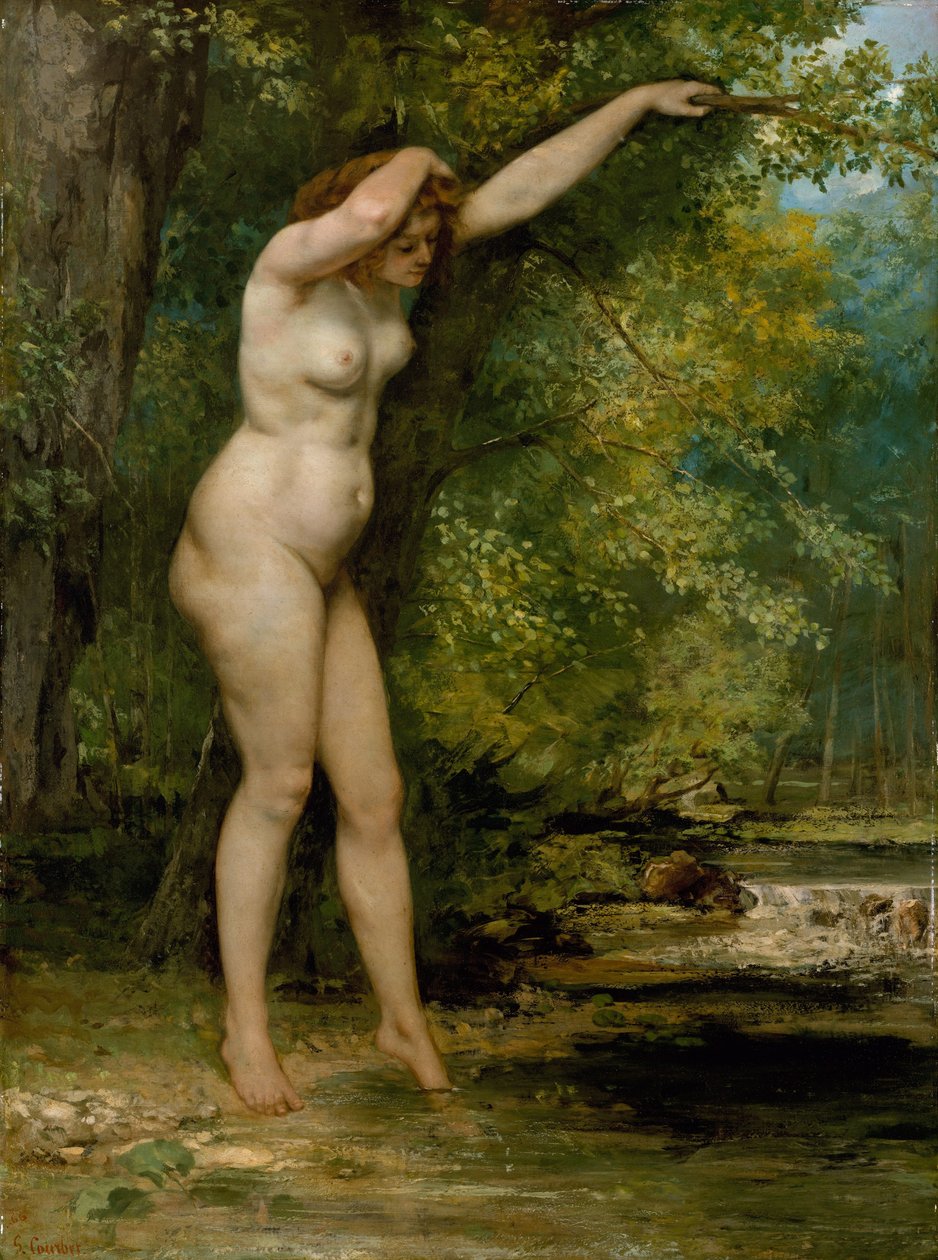 Młody Kąpiący się autorstwa Gustave Courbet