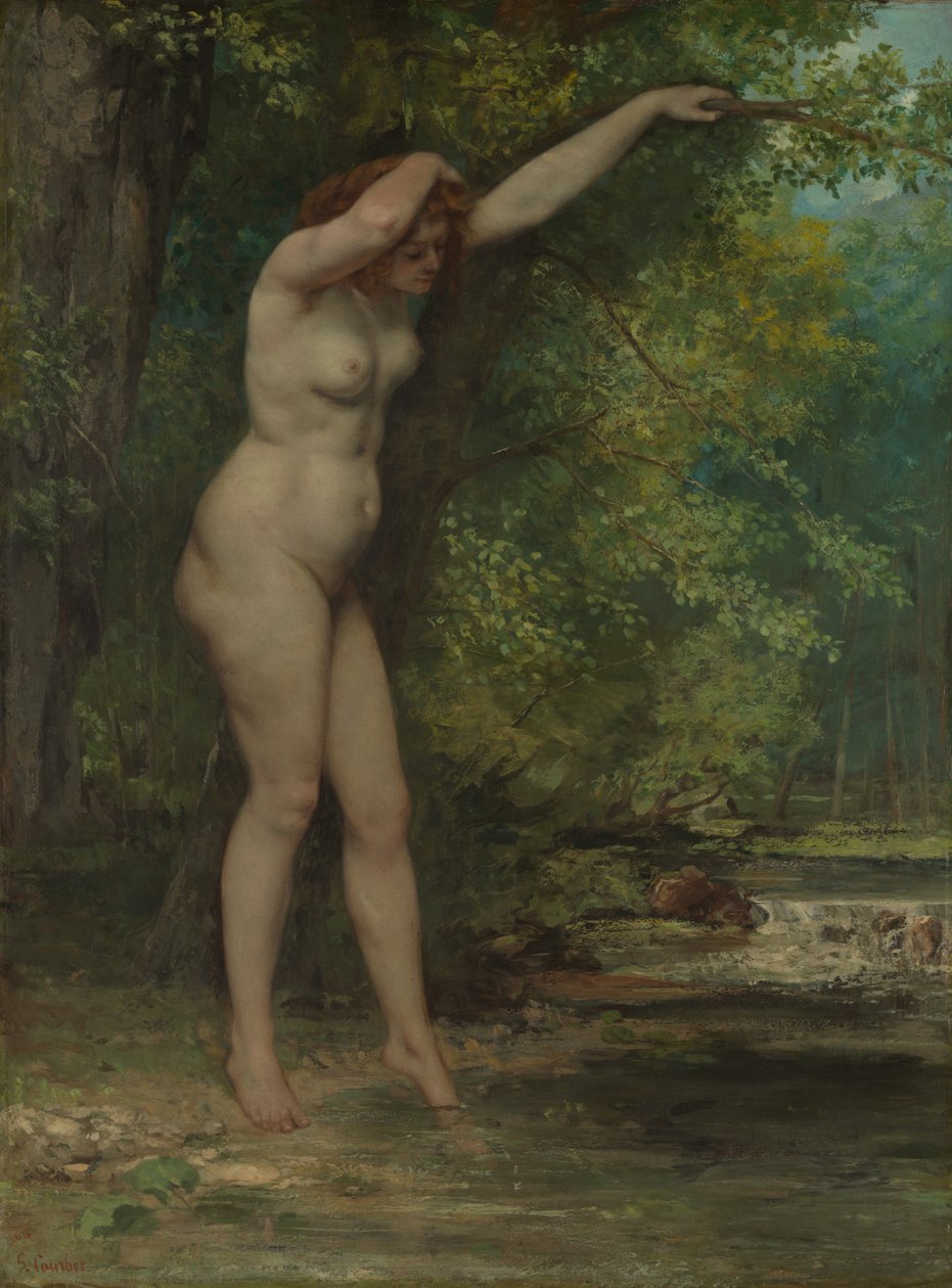 Młody Kąpiący się, 1866. autorstwa Gustave Courbet