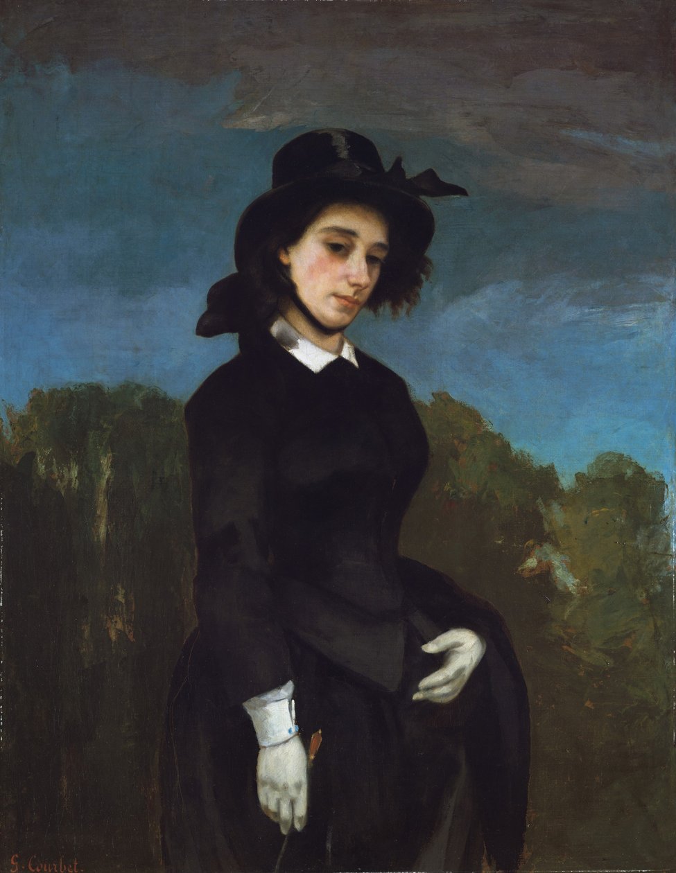 Kobieta w zwyczaju jeździeckim (LAmazone), 1856 autorstwa Gustave Courbet