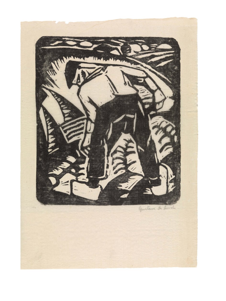 Holenderski: Zbieracz ziemniaków lub Farmer autorstwa Gustave de Smet