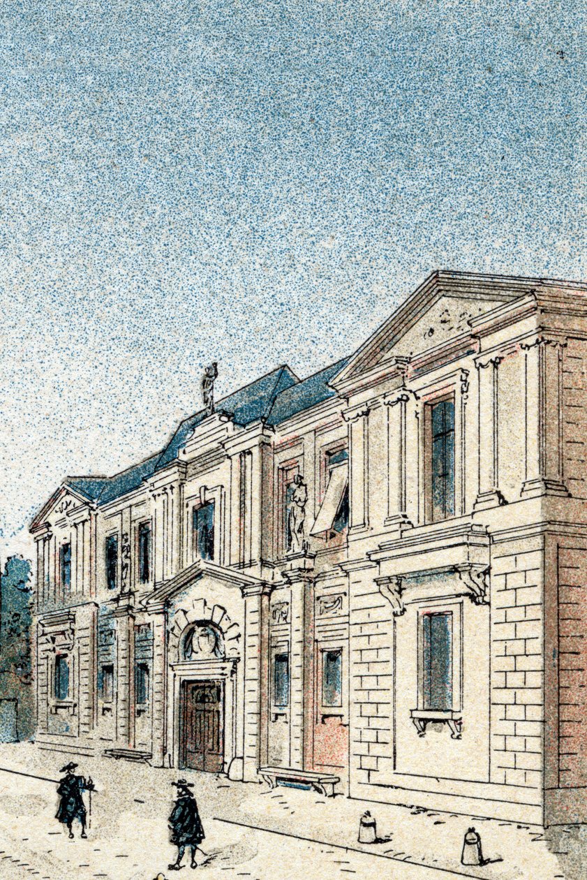 Widok na hotel Carnavalet, rezydencję markizy Sevigne autorstwa Gustave Demoulin