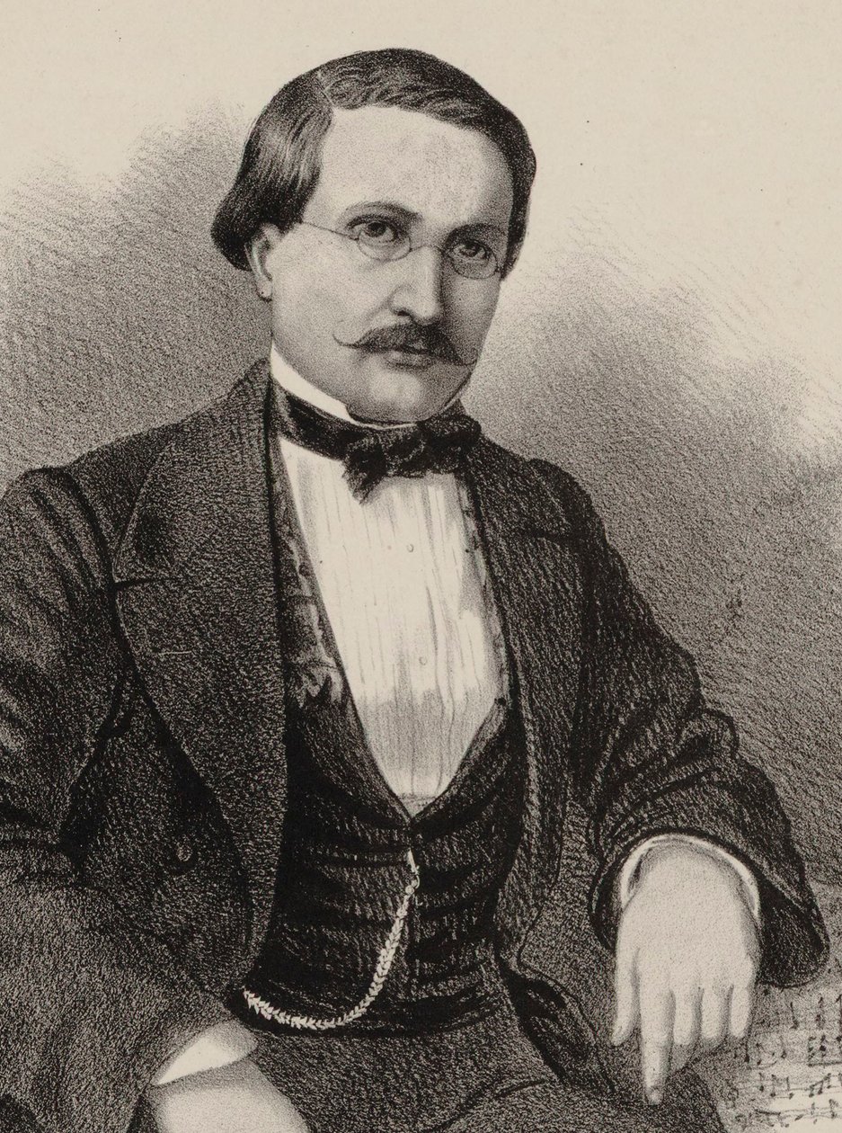 Portret kompozytora Antony Lamotte 1819-1912, 1855-1859. autorstwa Gustave Donjean