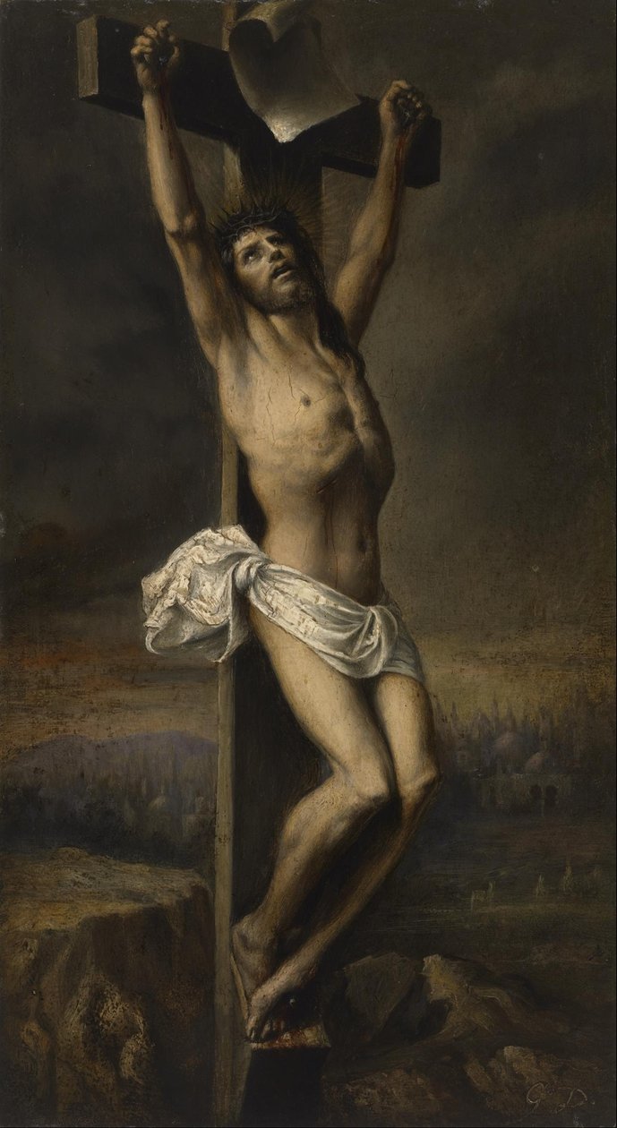 Chrystus na krzyżu autorstwa Gustave Dore