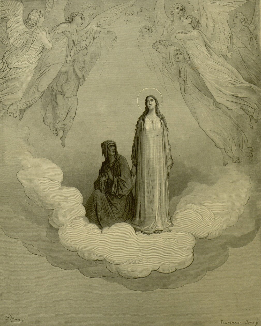 Gustave Doré - Paradiso, c. XXI, w. 1-3 autorstwa Gustave Dore