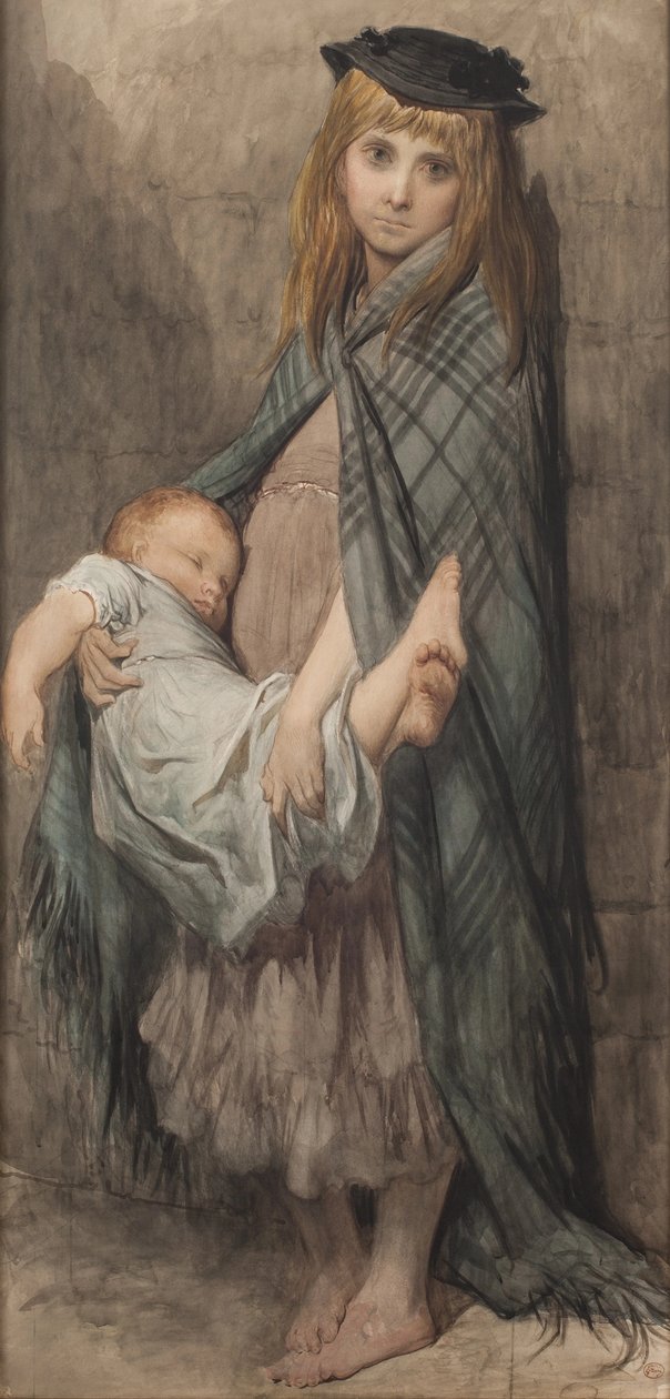 Biedne dzieci z Londynu autorstwa Gustave Dore