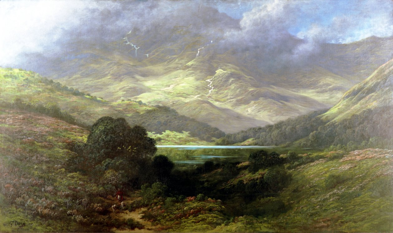 Szkockie wyżyny autorstwa Gustave Dore