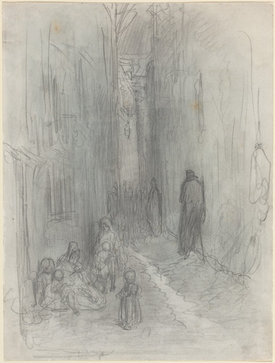 Uliczka w Londynie autorstwa Gustave Dore