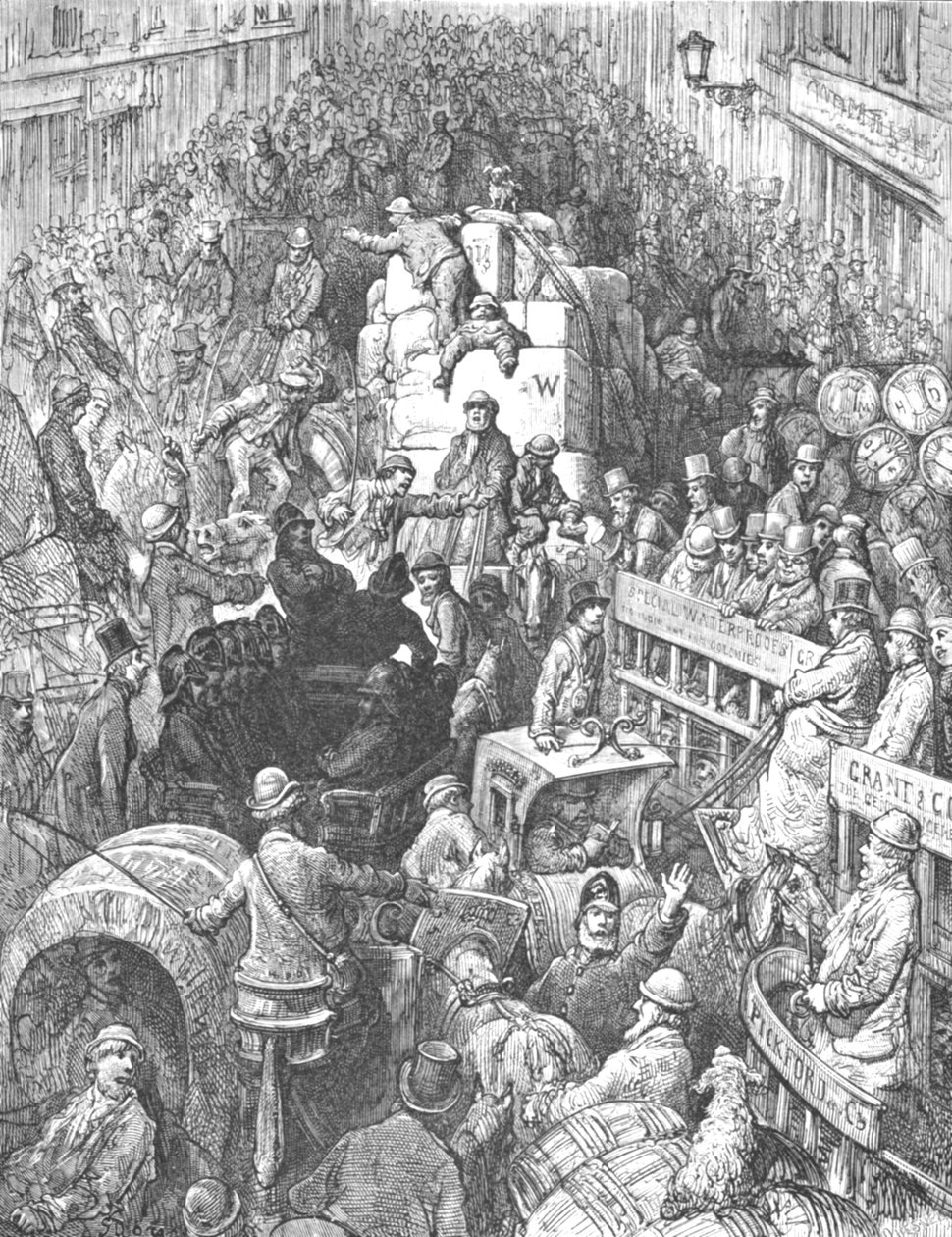 „Miejska ulica”, 1872. autorstwa Gustave Dore