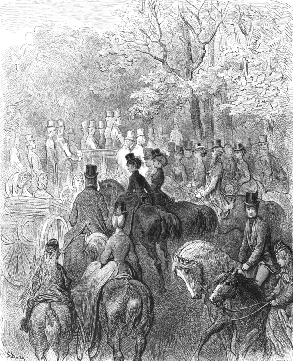 „Popołudnie w parku”, 1872. autorstwa Gustave Dore