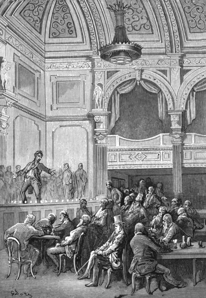 „U Evansa”, 1872. autorstwa Gustave Dore