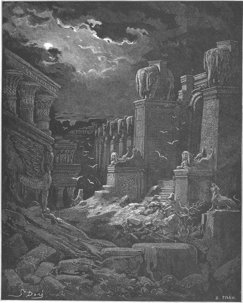 Babilon upadł, 1897 autorstwa Gustave Dore
