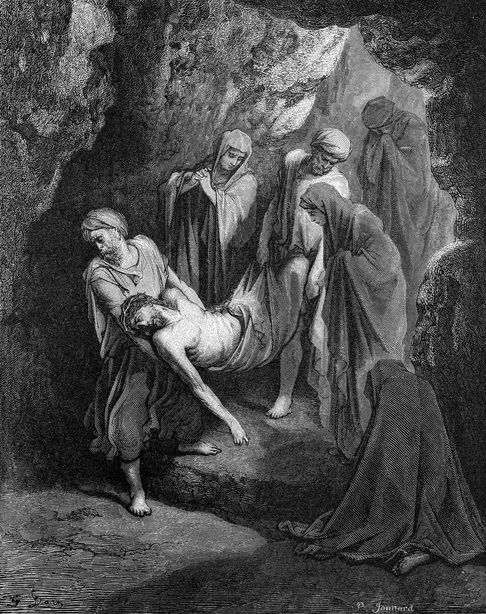 Pogrzeb Jezusa autorstwa Gustave Dore