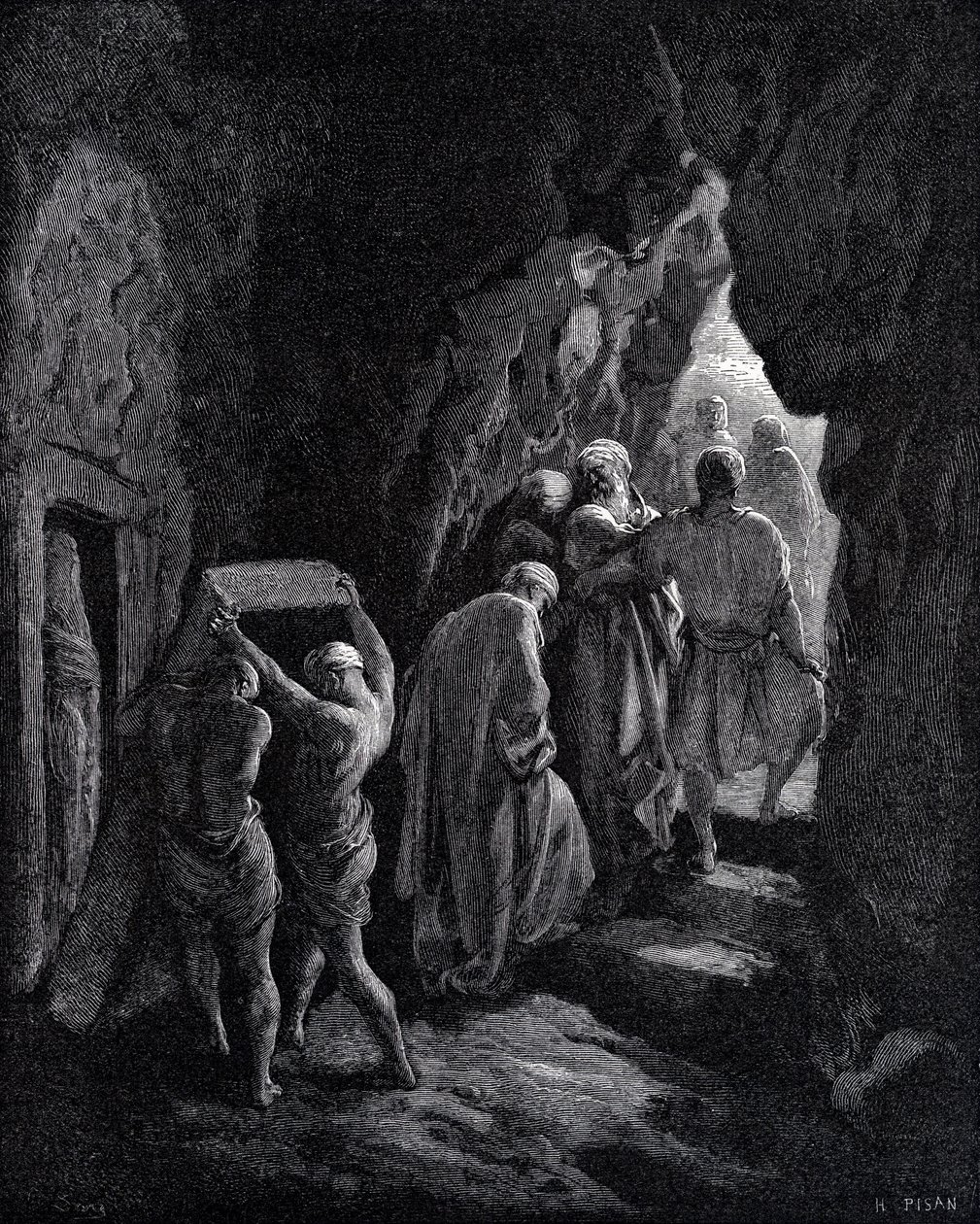 Pogrzeb Sarah autorstwa Gustave Dore