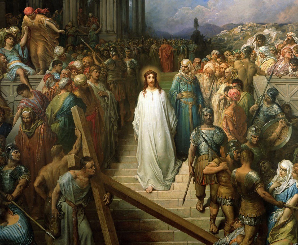 Chrystus opuszczający Pretorium Chrystus quittant le prétoire, w latach 1874-1880. autorstwa Gustave Dore