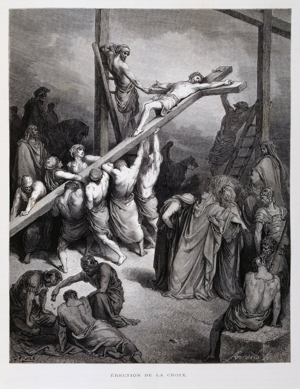 Chrystus ukrzyżowany, ilustracja z Biblii Dore