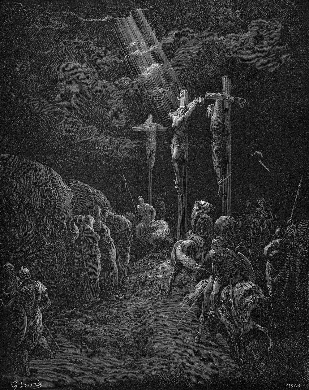 Ukrzyżowanie Jezusa autorstwa Gustave Dore