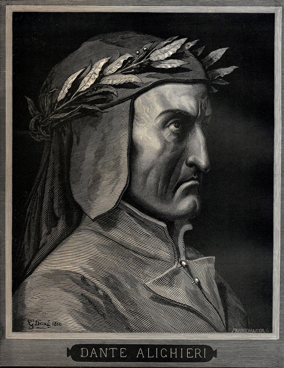 Dante Alighieri 1265-1321, 1860. autorstwa Gustave Dore