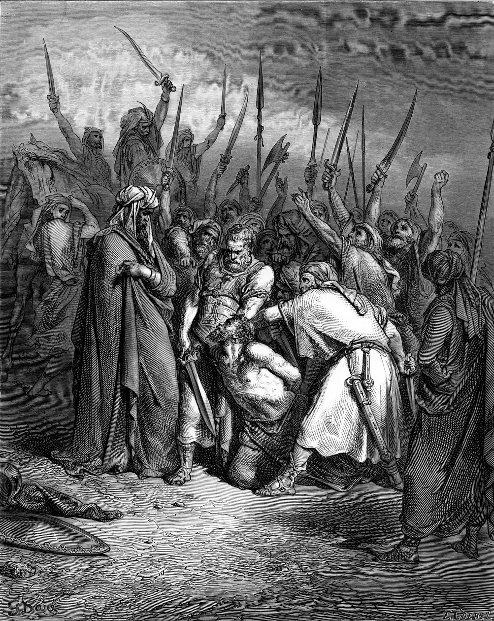 Śmierć Agaga autorstwa Doré - Biblia autorstwa Gustave Dore