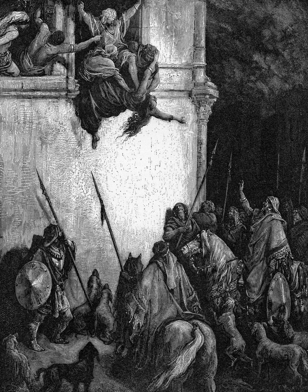 Śmierć Izebel autorstwa Gustave Dore