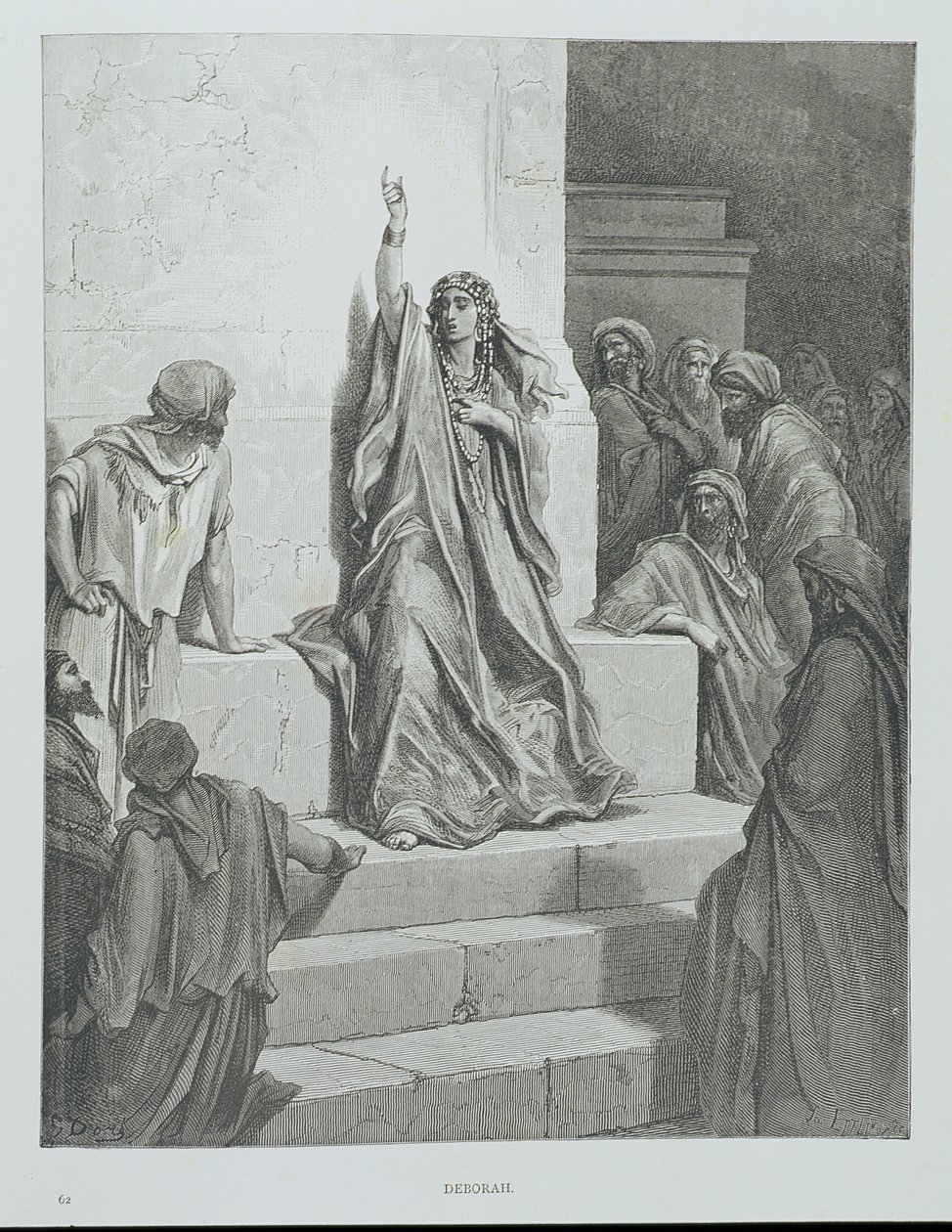 Debora, grawerowane przez Ettlina, c.1868 autorstwa Gustave Dore