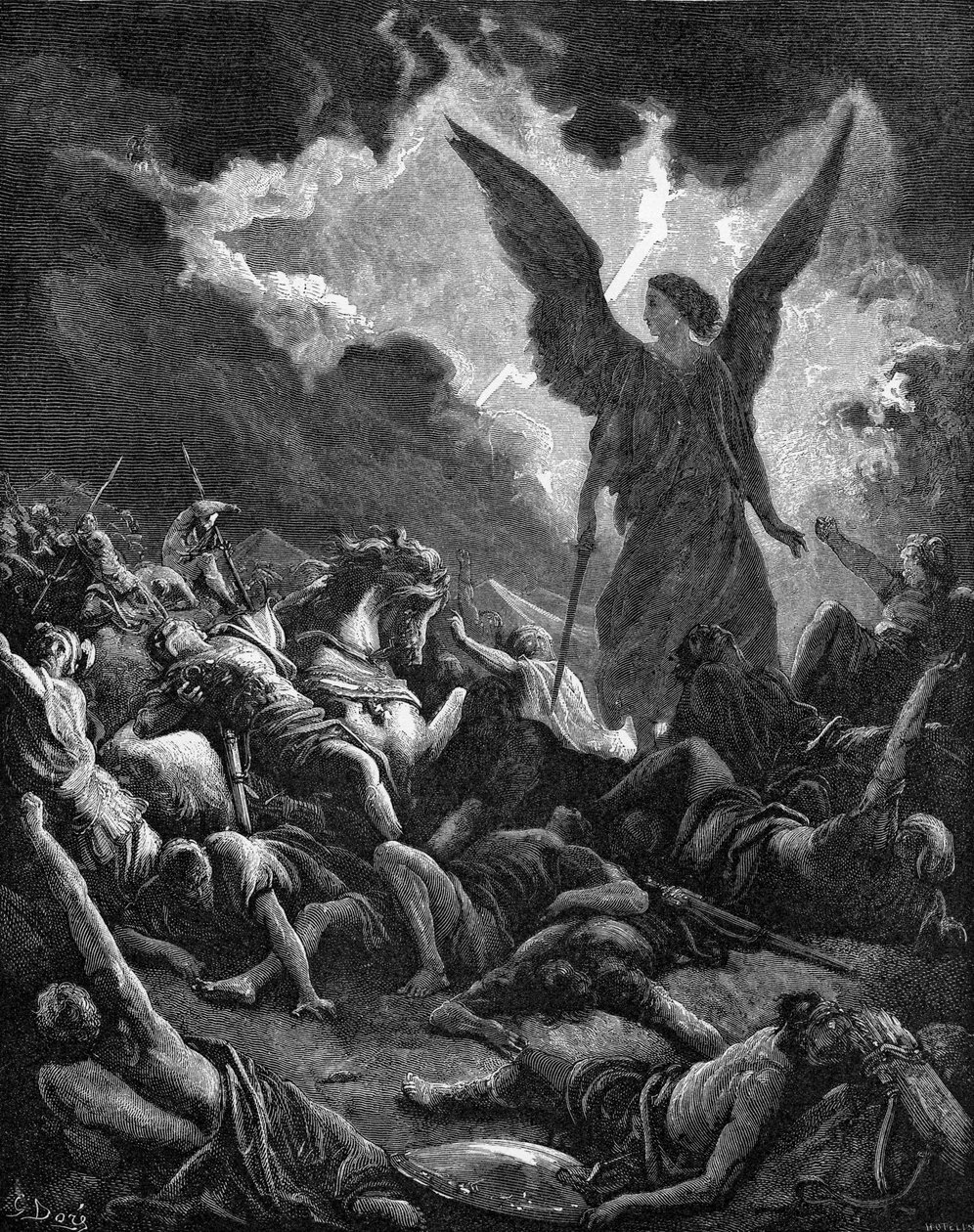 Zniszczenie nosiciela Sennacheryba autorstwa Gustave Dore