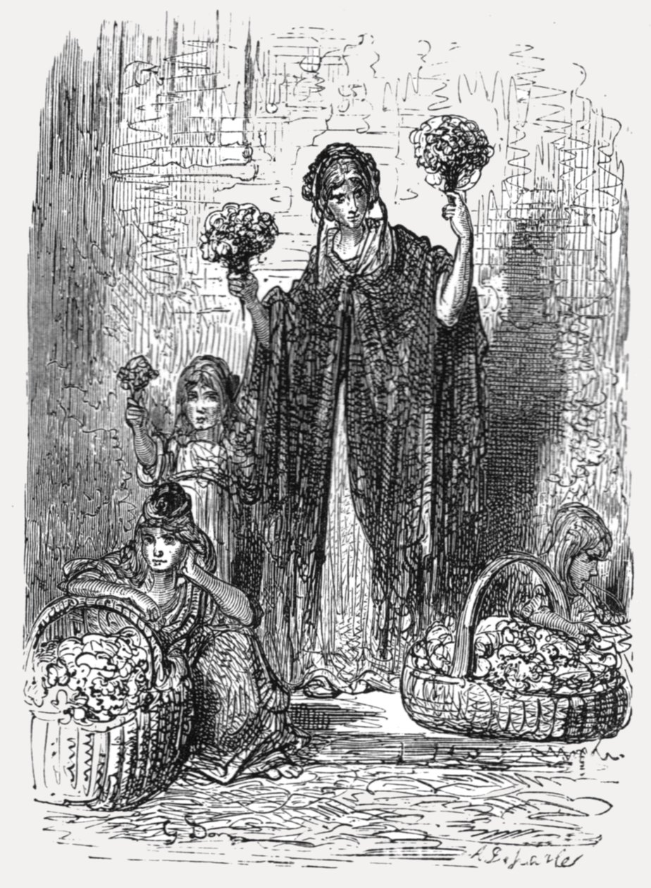 „Dziewczyny w kwiaty”, 1872. autorstwa Gustave Dore