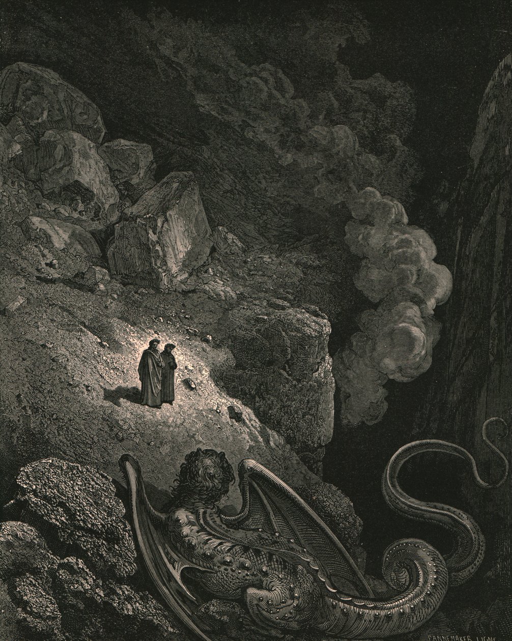 Natychmiast pojawił się obraz fiolki oszustwa, ok. 1890 r. autorstwa Gustave Dore