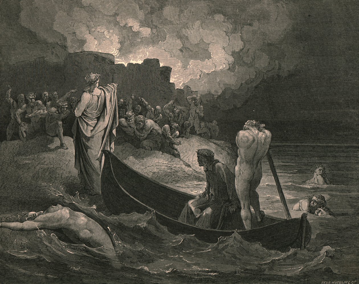 Nie mogłem usłyszeć, jakie warunki im zaproponował, ok. 1890 r. autorstwa Gustave Dore