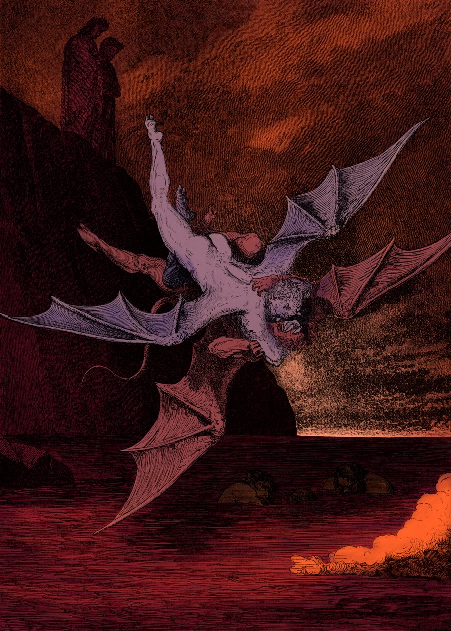 Ilustracja do Boskiej komedii - Piekło (La Divina Commedia, L