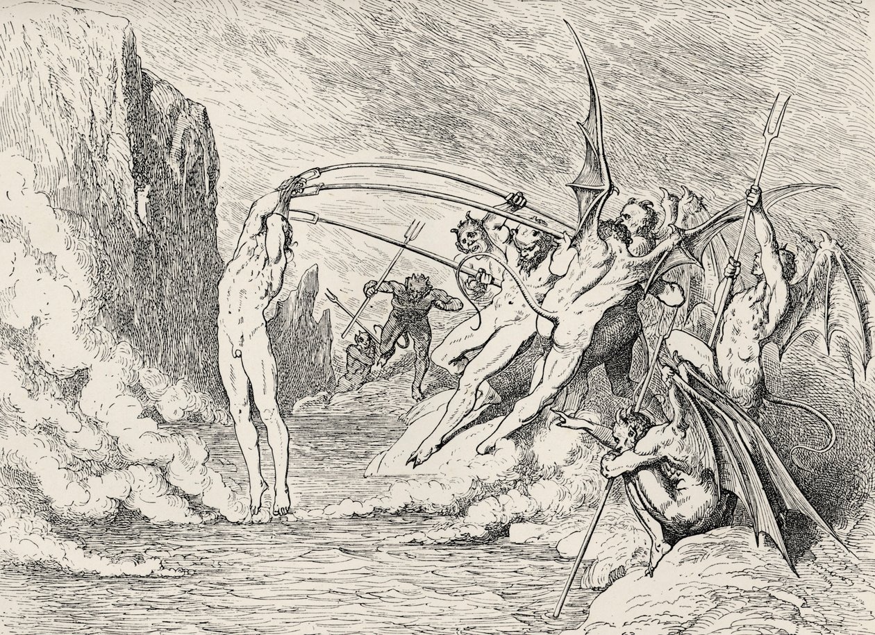 Ilustracja do Boskiej komedii - Piekło (La Divina Commedia, L