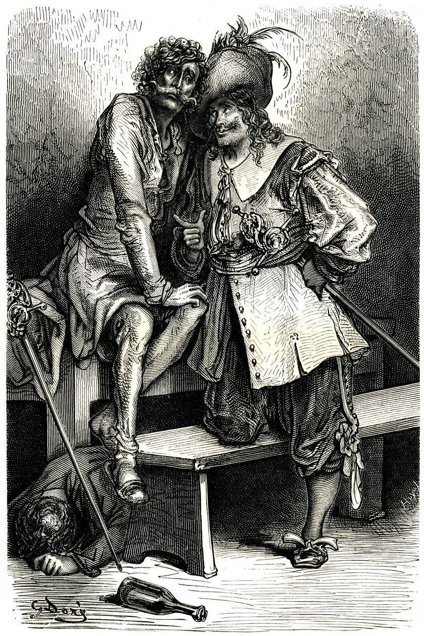 Ilustracja dla Kapitana Fracasse autorstwa Gustave Dore