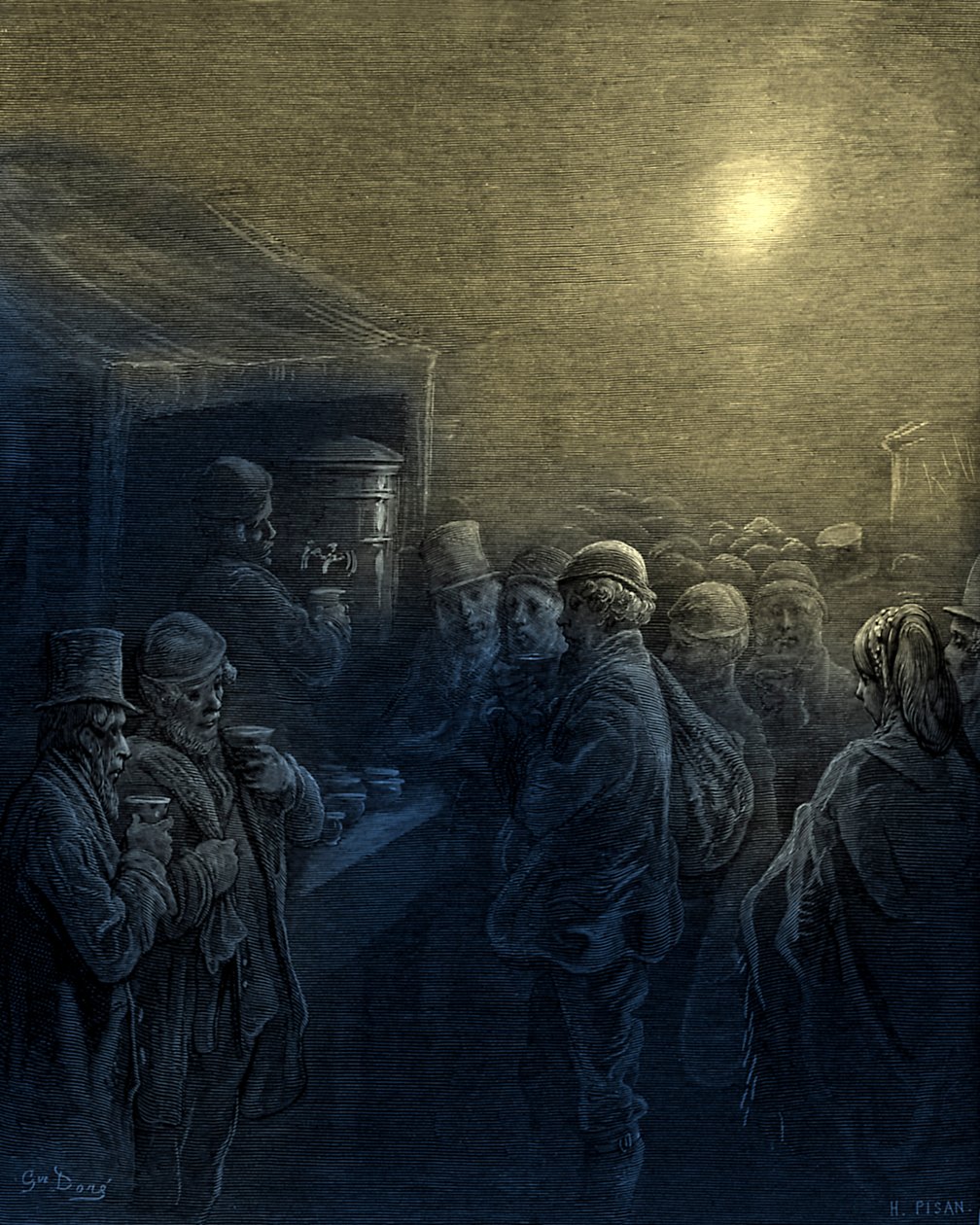 Wewnątrz doków Gustave Doré autorstwa Gustave Dore